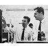Federico Faggin and Tom Klein at Fairchild R & D in 1967