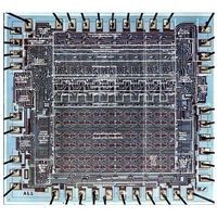 Four Phase Systems, Inc. AL-1 8-bit computer processor slice. Design commenced October 1968. Final working devices March 1969