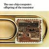 Bell Labs' ad shows the MAC-4 die relative to a paperclip