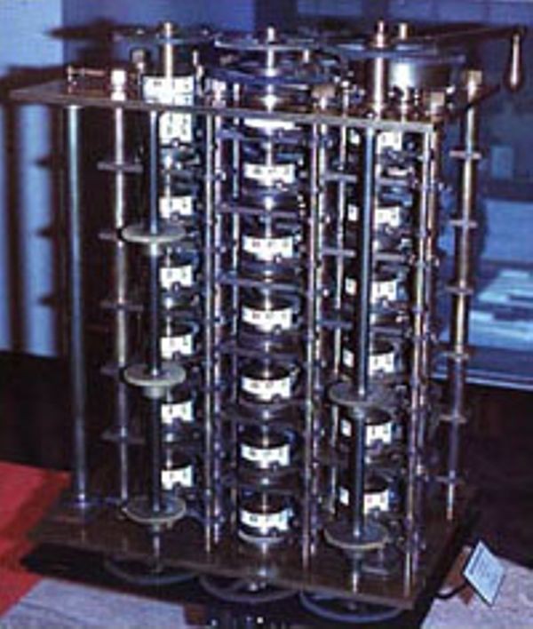 Fragment of Babbage's Difference Engine